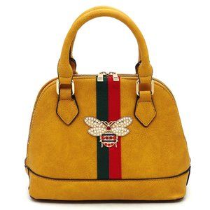 Queen Bee Stripe Dome Handbag